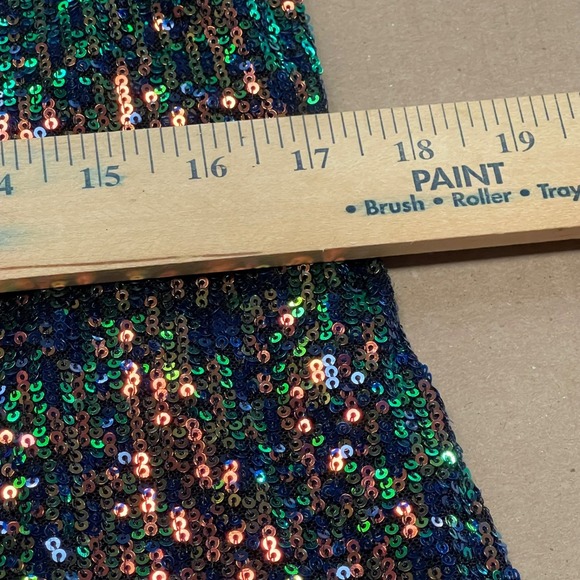 Cache Dress Women's Size Medium Multicolored Sequin Crossed Halter Dress - Picture 10 of 16